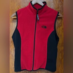 The North Face fleece vest.